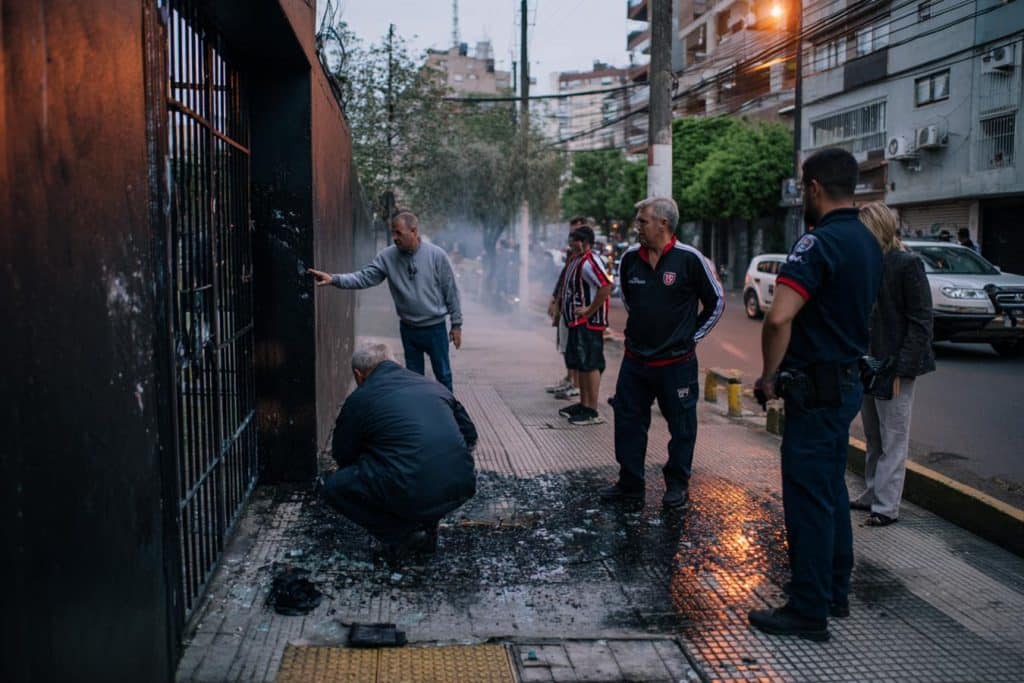 ataque con molotov al ct newells