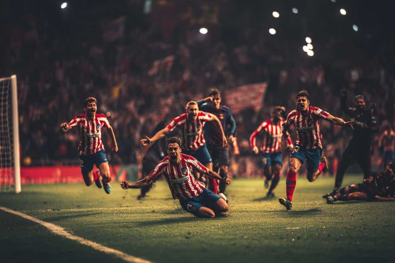 Goleada histórica del Atlético de Madrid ante Barcelona en la ida de ...