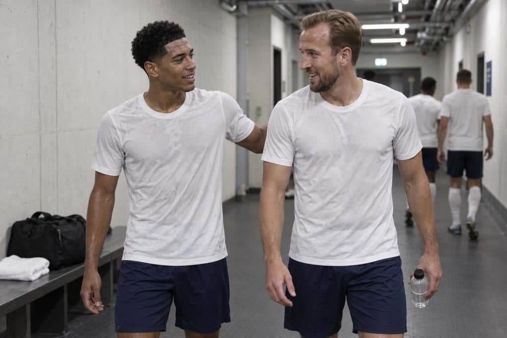 Jude Bellingham y Harry Kane, compañeros en la selección inglesa