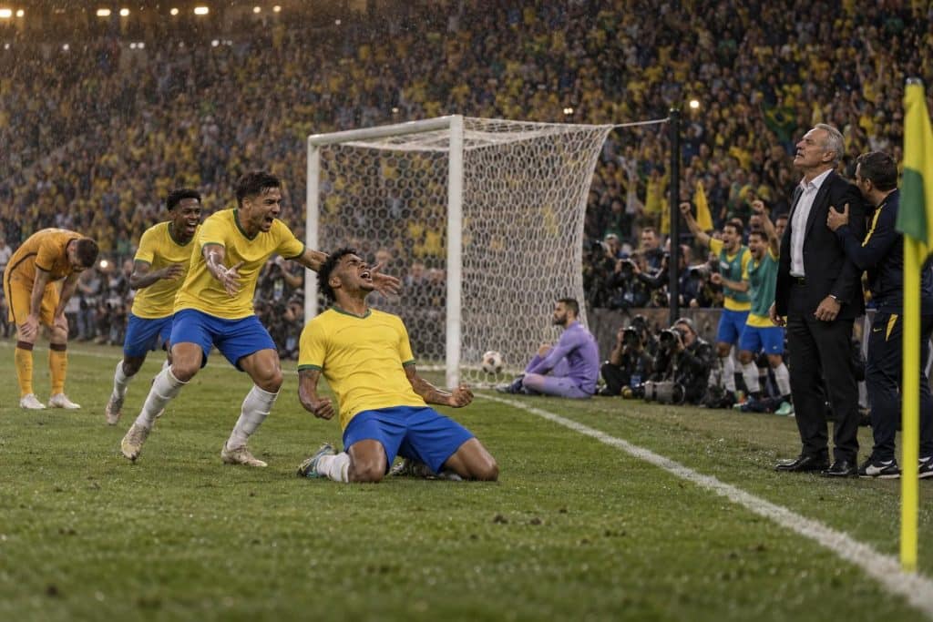 brasil empata ante australia en el 95