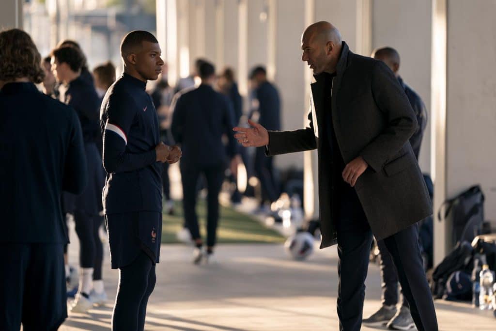 brazalete de mbappe y zidane en francia