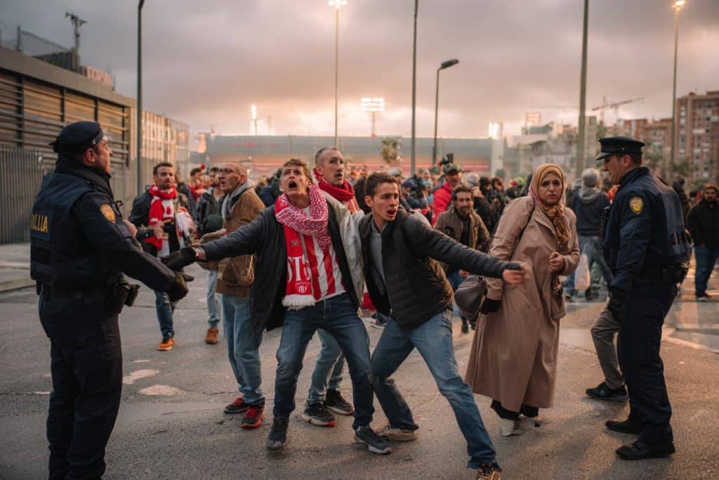 canticos islamofobos en barcelona