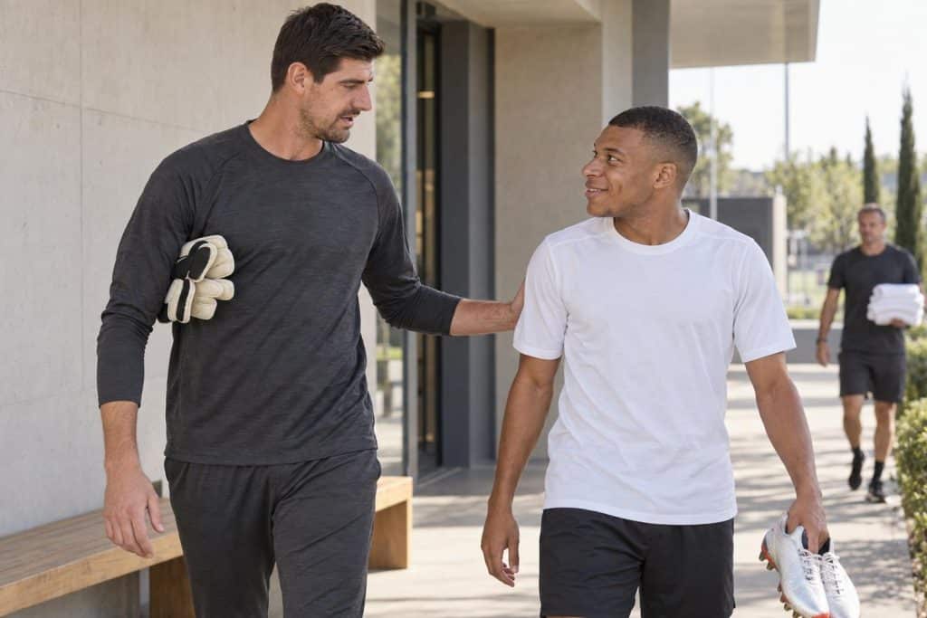 Thibaut Courtois apoya a Mbappé para el Balón de Oro