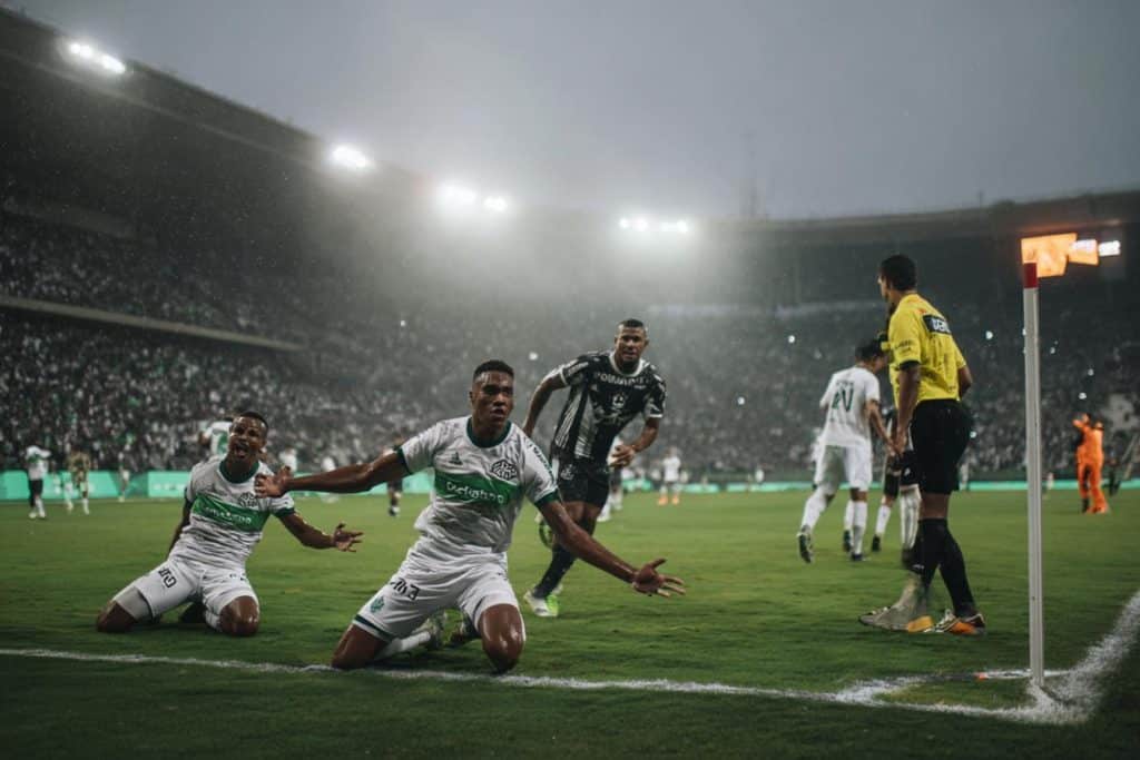 juventude celebra gol contra vasco