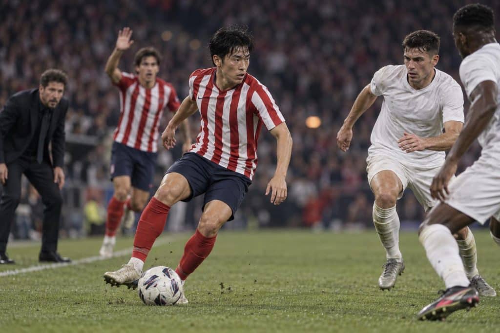 kang in lee brilla ante atletico