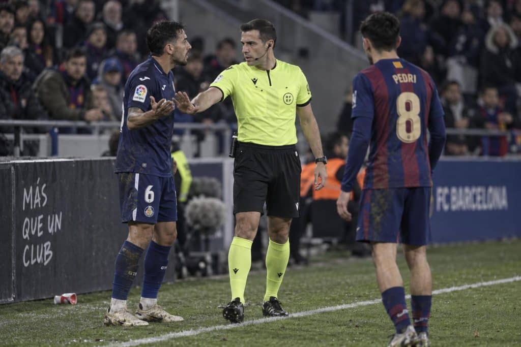 Lamine Yamal en el duelo ante el Getafe, donde Abqar lo provocó por España