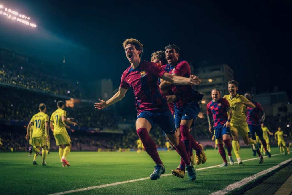 lamine yamal celebra triplete ante villarreal