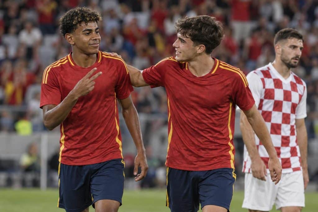 lamine yamal marca dos goles ante croacia