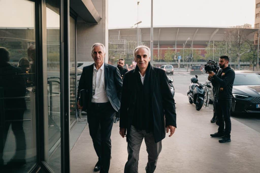 laporta y hansi flick barca