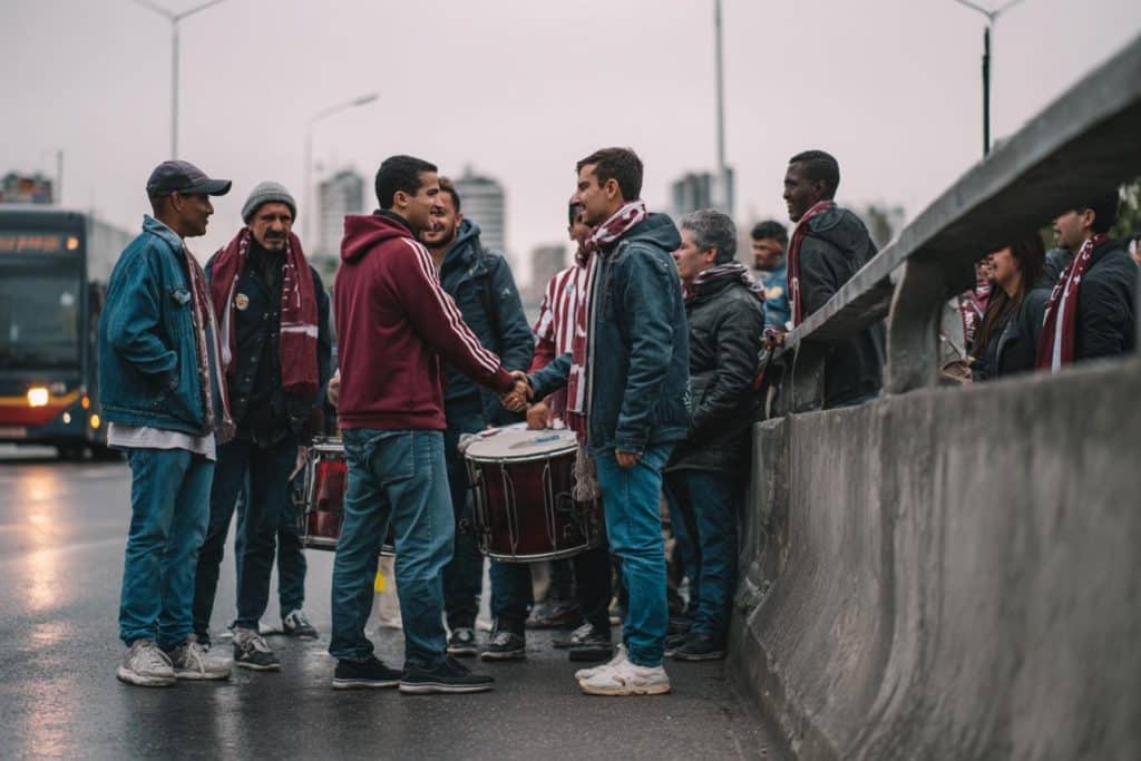 lazos hinchadas flamengo lanus