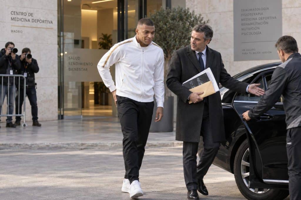 lesion de mbappe tranquiliza al real madrid