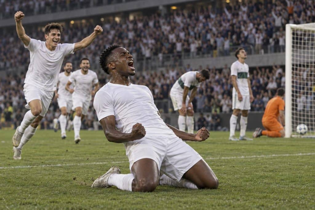 mbappe celebra el triunfo ante elche
