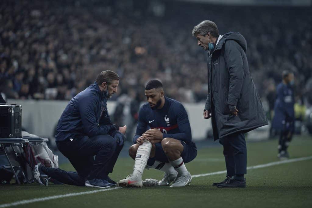 mbappe preocupado por lesion rodilla
