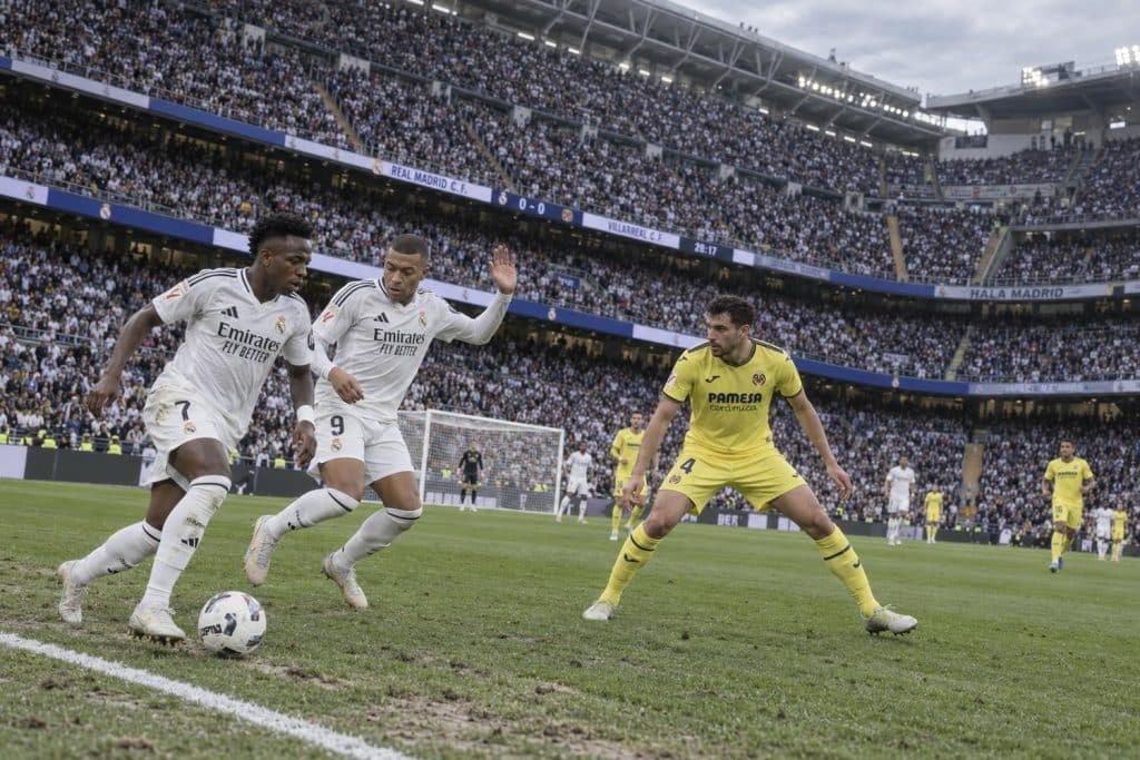 Mbappé y Vinicius en el ataque del Real Madrid
