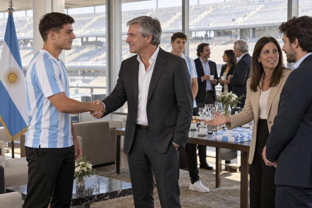 Lionel Messi con Argentina, foco de los patrocinadores de la AFA