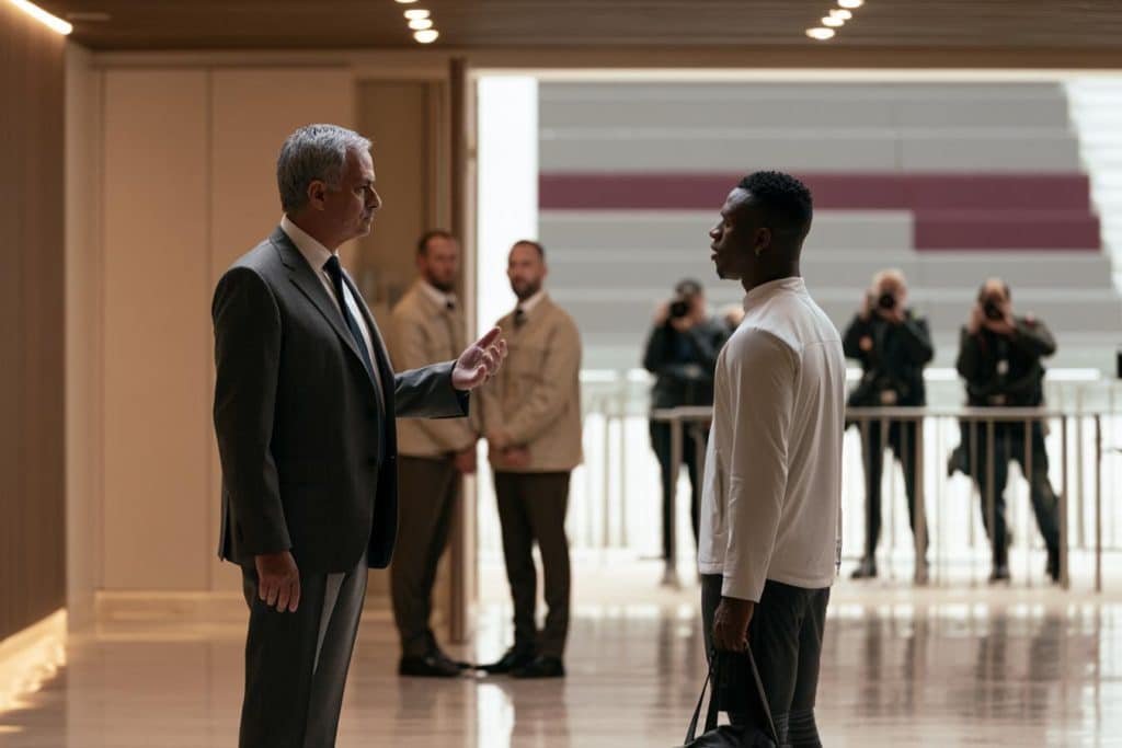 mourinho y vinicius en conflicto