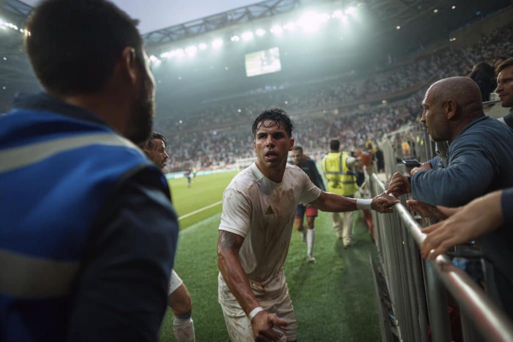 neymar discute con hincha santos
