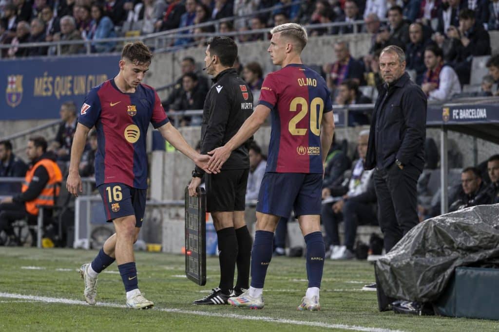 Dani Olmo y Fermín López, las opciones de Flick ante el PSG