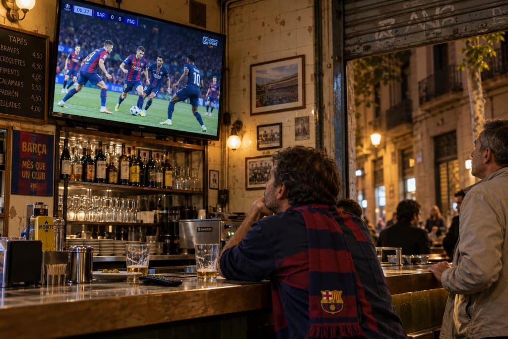 Gráfico del PSG-Barça y su emisión fuera de Francia