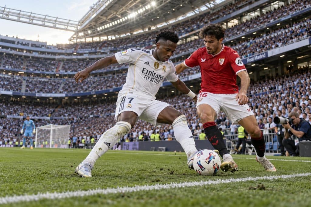 El Real Madrid y el Sevilla FC se miden en el Bernabéu
