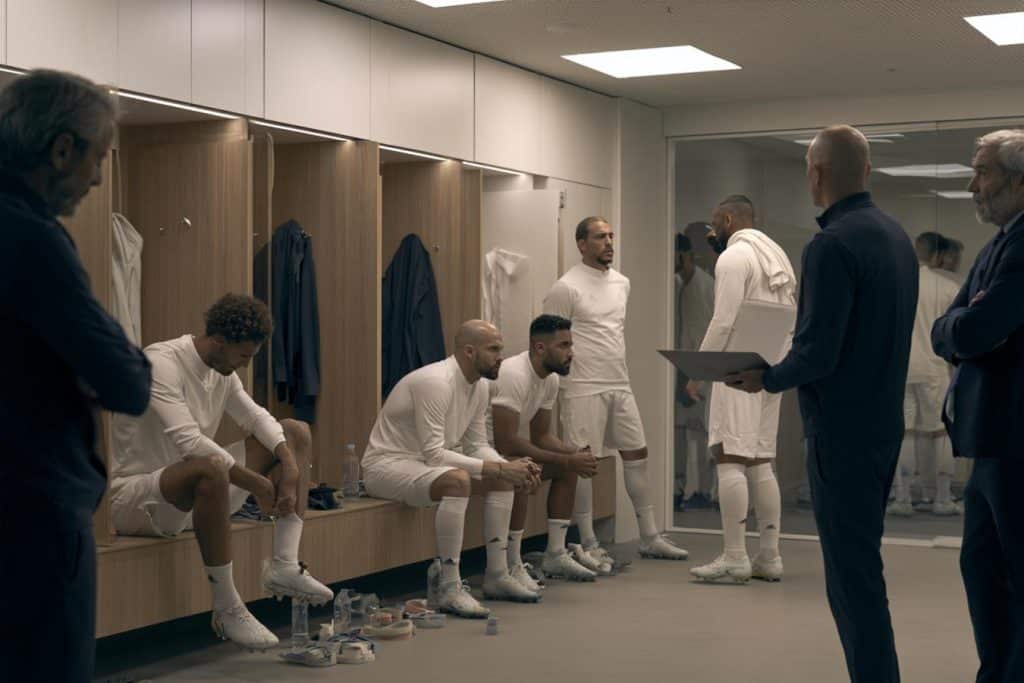 vestuario real madrid en crisis