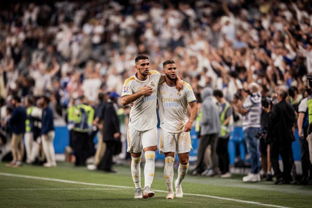 vinicius y karim benzema real madrid