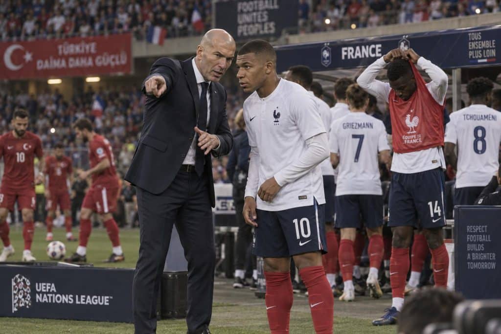 zidane cambia su debut ante turquia